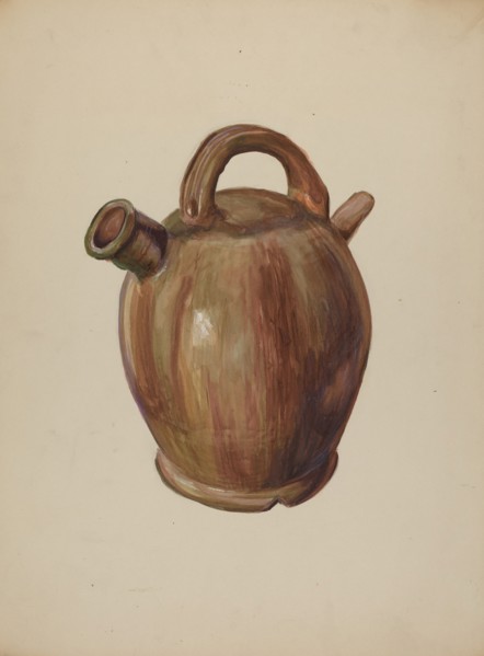 Pa. German Cider Jug, c. 1938.