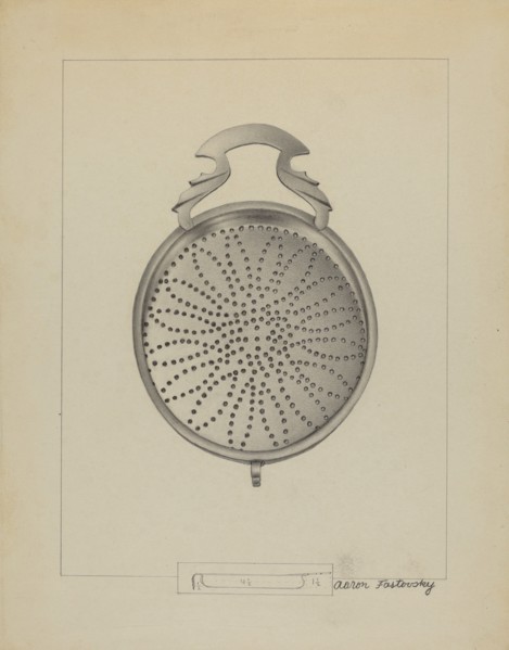 Silver Punch Strainer, c. 1936.