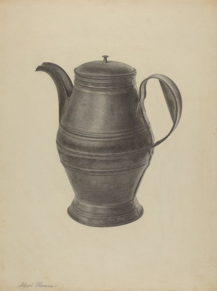 Pa. German Coffee Pot, c. 1938.
