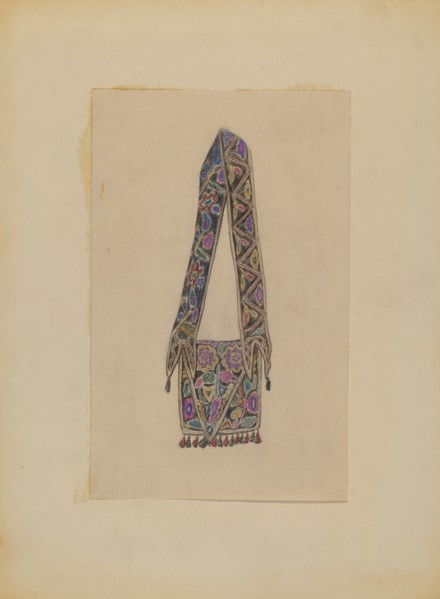 Man's Shoulder Pouch, 1935/1942.