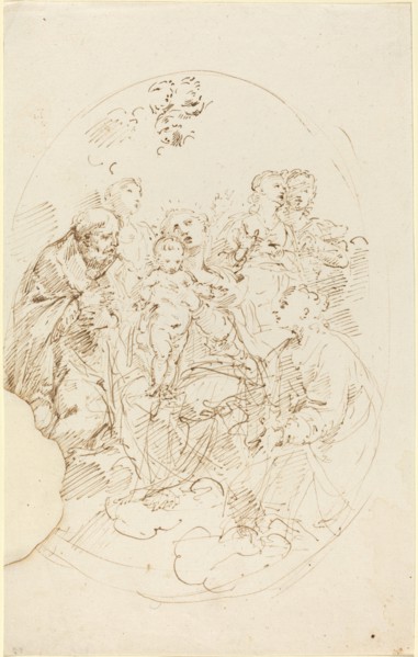 Virgin and Child with Five Saints.