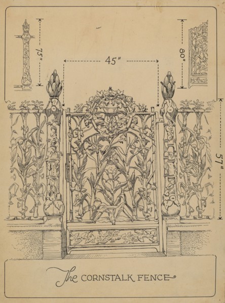 Cast Iron Gate and Fence, c. 1936.