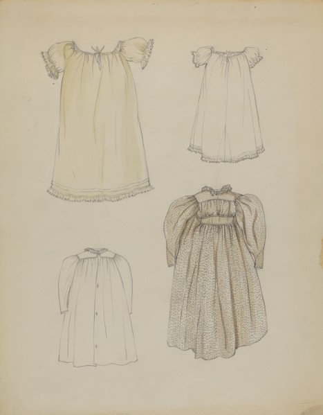 Doll's Dress and Shift, 1935/1942.