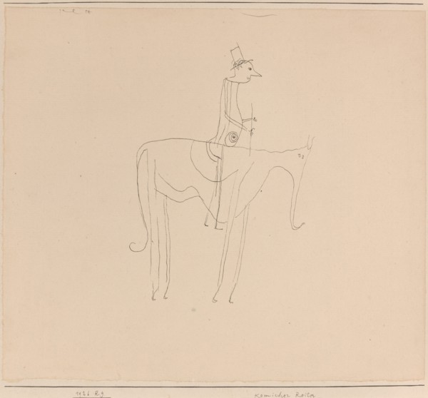 Komischer Reiter (Comic Rider), 1921.