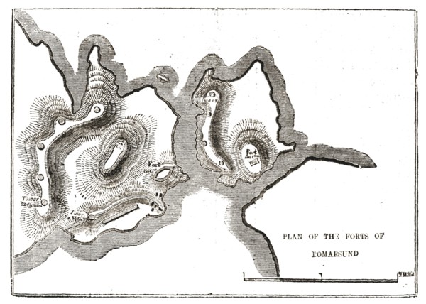 'Plan of the Forts of Bomarsund', 1854. Creator: Unknown.
