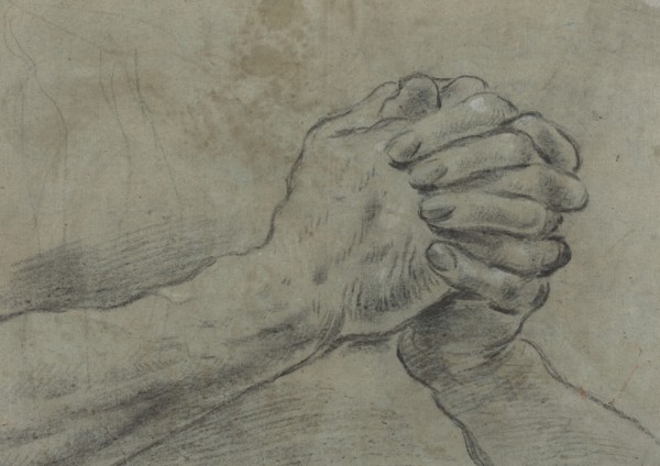 Clasped Hands [verso], c. 1612.