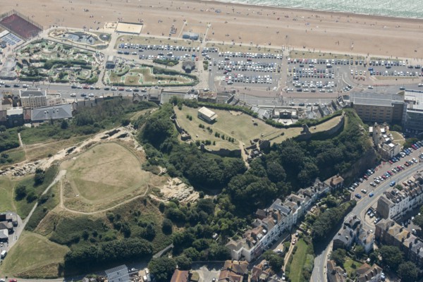 Hastings Castle, East Sussex, 2016.