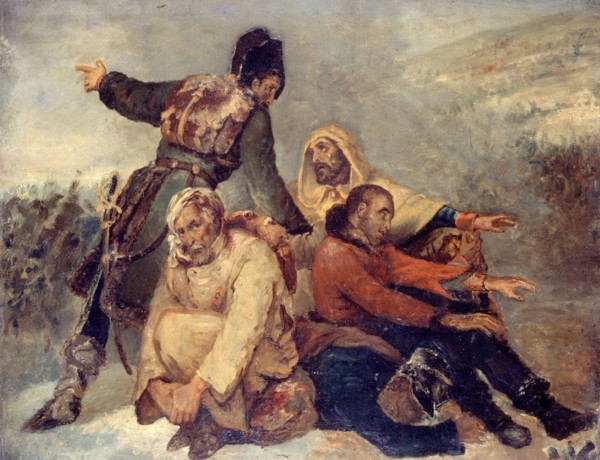 Four army soldiers confused, c1826.