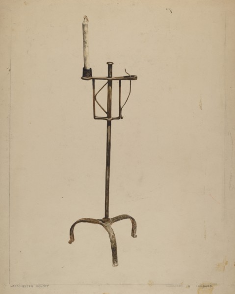 Adjustable Candle Holder, c. 1937.