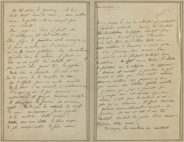 Manuscript Pages [recto], 1884-1888.