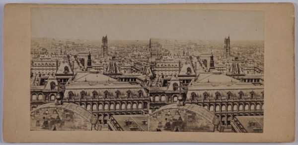 Panorama of Paris, between 1860 and 1862.