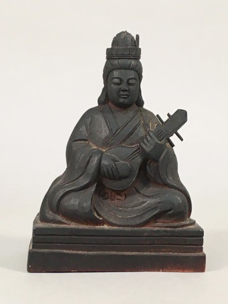 Benzaiten playing a biwa, 19th century. Private Collection.