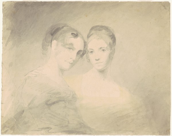 Two Women [recto], c. 1830-1850.