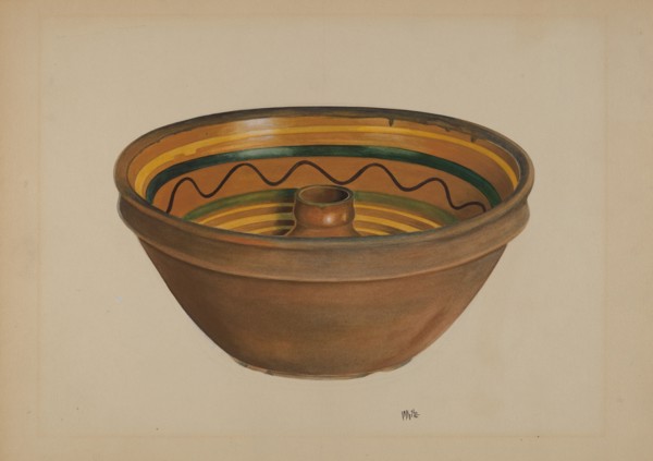 Economite Bowl or Cake Mold, c. 1937.