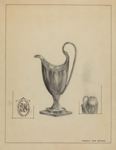 Silver Cream Pitcher, 1935/1942.