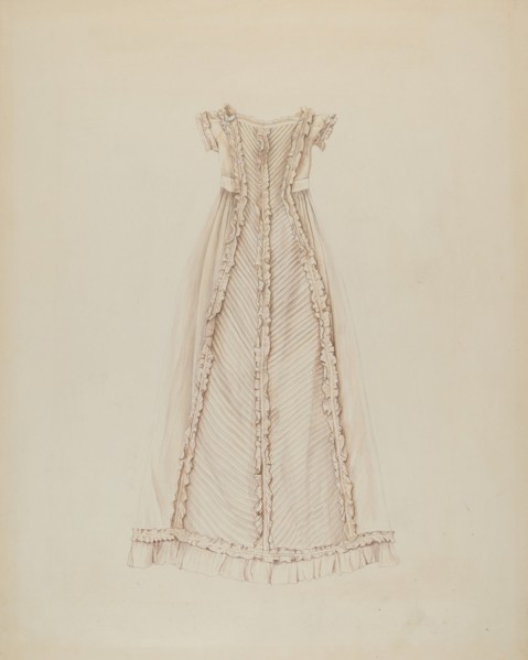 Infant's Dress (Back View), c. 1938.