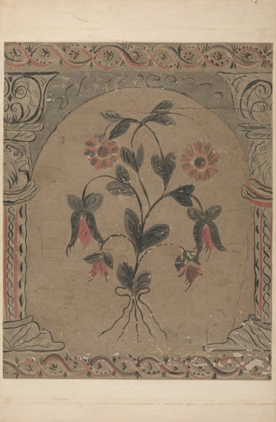 Hand Painted Wall (Detail), c. 1939.