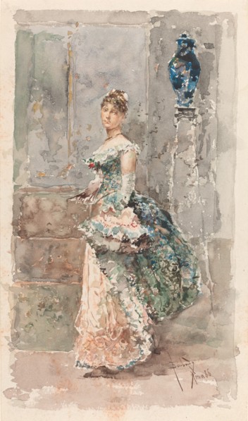 Lady in Formal Dress, 1886.