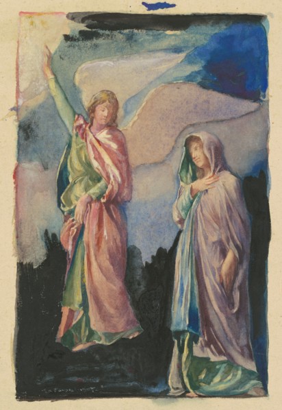 Study for "Faith" and "Hope", c. 1890.