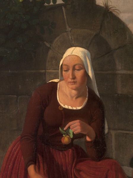 At the fountain, between 1833 and 1886.