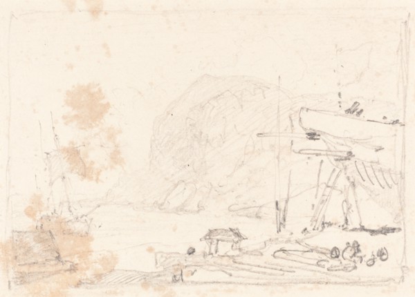 A Dry Dock, first half 19th century.