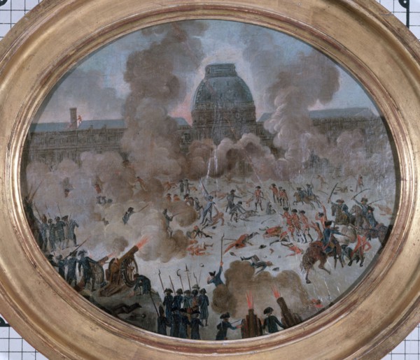 Capture of Tuileries, August 10, 1792, c1792.