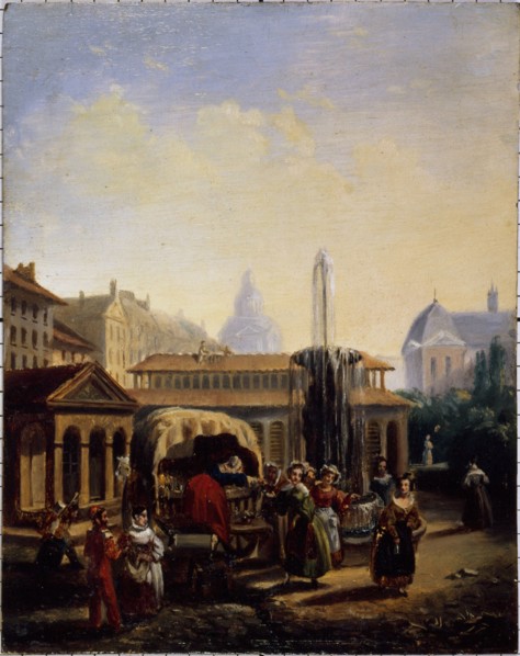 Saint-Martin market, around 1835.