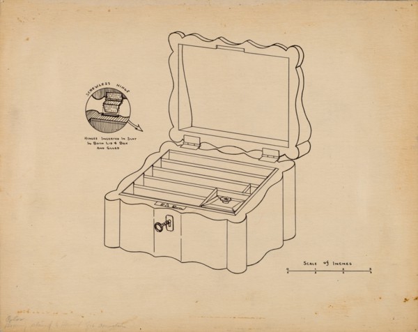 Game Box (For Poker Chips), c. 1939.