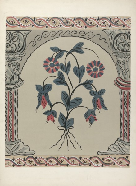 Fragment of Wall Decoration, c. 1940.