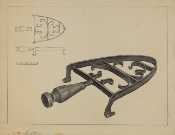 Pa. German Flat-iron Stand, 1935/1942.