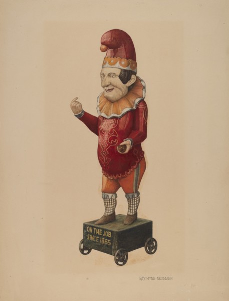 Cigar Store Figure: "Punch", 1935/1942.