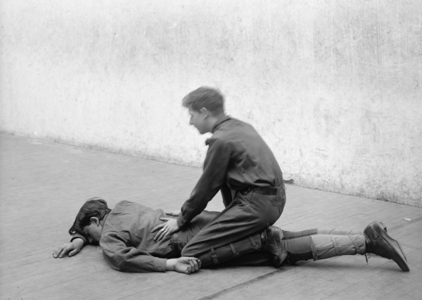 Boy Scouts Training Demonstration, 1912.