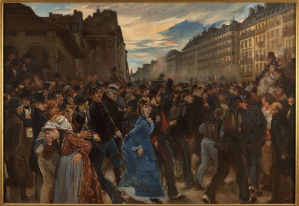 Departure of mobile units, in July 1870, c1879.