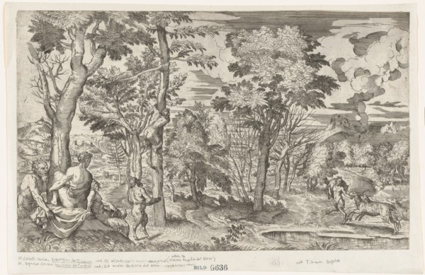 Satyrs in a Landscape (after Titian), ca. 1550-60.