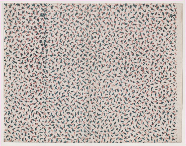Sheet with overall abstract pattern, 19th century.