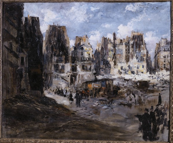 Opening of avenue de l'Opera, c1878.