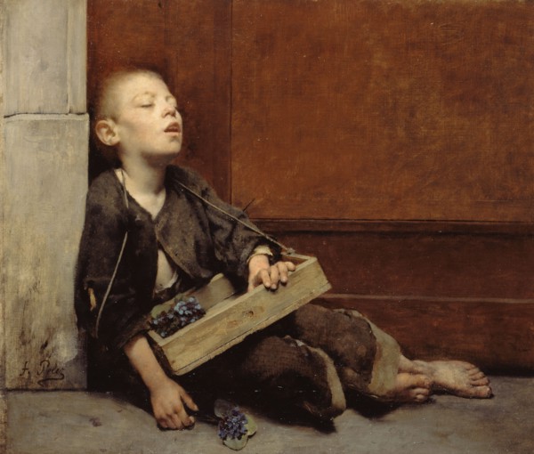 Un martyr. Le Marchand de violettes, 1885.
