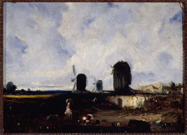 Moulins près de la Glacière, vers 1820, c1820.