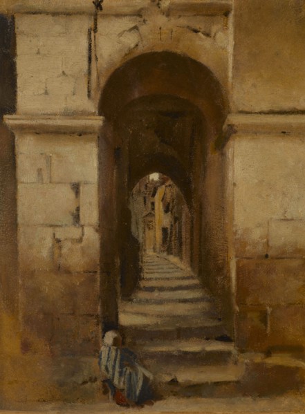 Ruelle à Rome, between 1859 and 1864.