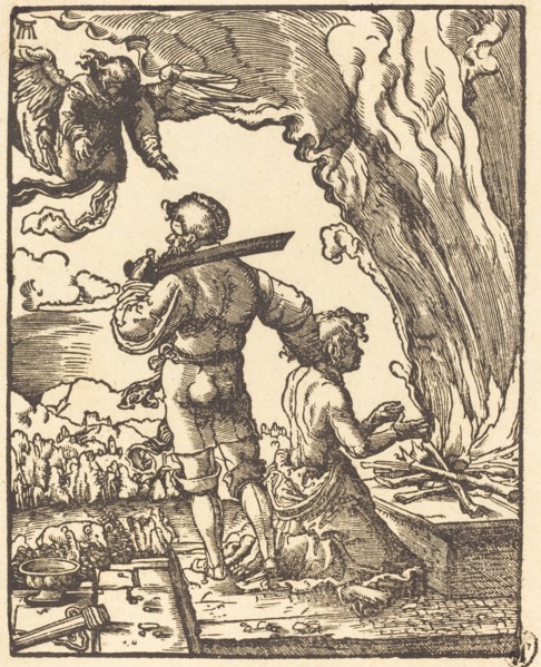 Abraham's Sacrifice, in or after 1520.