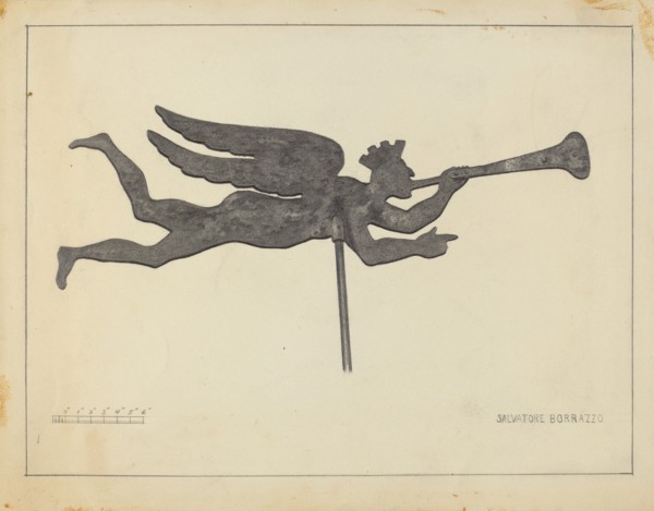 Weather Vane - Angel Gabriel, c. 1939.