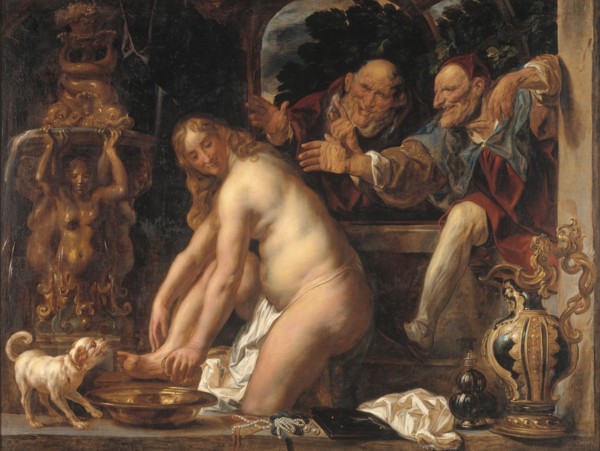 Susanna and the Elders, 1653. Creator: Jordaens, Jacob (1593-1678).
