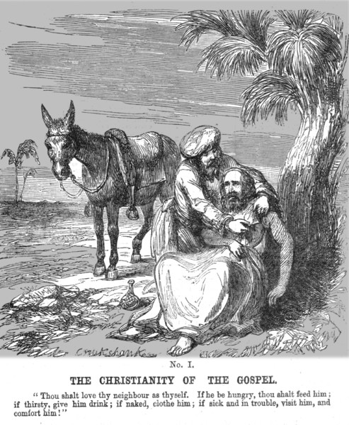 'The Christianity of the Gospel', 1854. Creator: George Cruikshank.