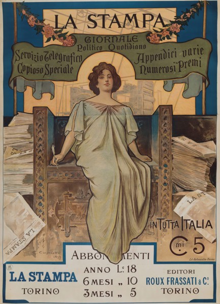 La Stampa, 1898. Private Collection.