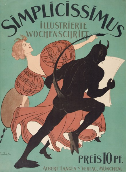 Simplicissimus, ca 1897. Private Collection.