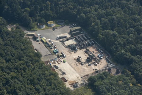 Singleton Forest oil well, West Sussex, 2016.