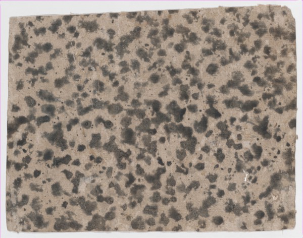 Sheet with an overall splotchy pattern, 19th century.