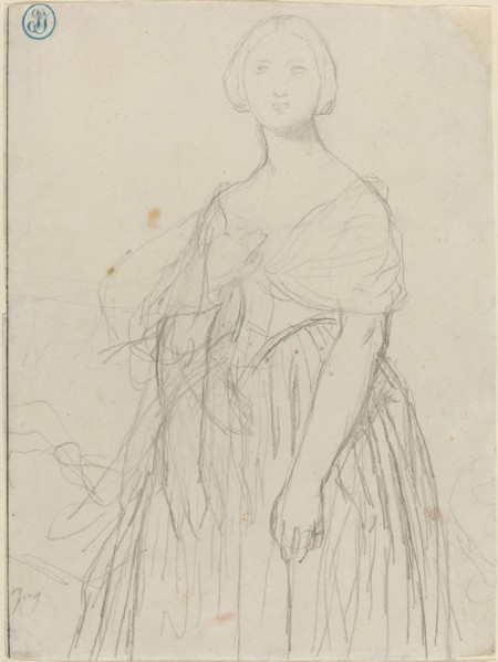 Sketch for Madame Moitessier.