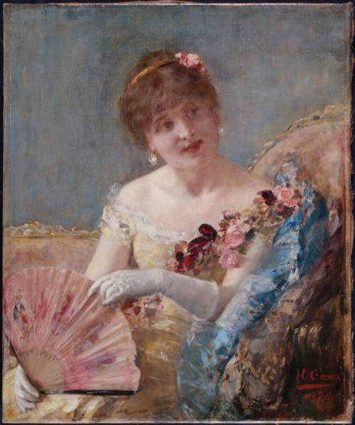Femme à l'éventail (Portrait de Réjane?), 1879.