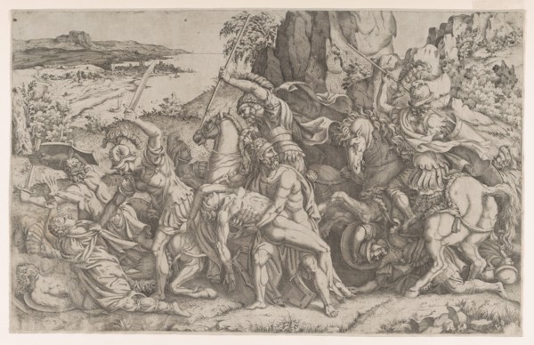 Battle around the Body of Patroclus, ca. 1543-ca. 1547.